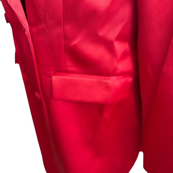 H&M Red Satin Double-Breasted Blazer Dress – Size Medium – NWT - Picture 5 of 9